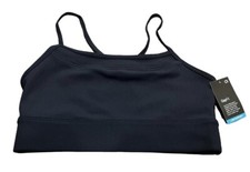 GapFit Low Impact Crossover Blackout Sports Bra, Black, Size XL
