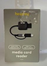 Media Card Reader heyday  Black NIB F101