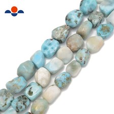 Larimar Tumbled Nugget Beads 8x12mm 10x12mm 12x16mm 13x18mm 18x25mm 15.5    Strnd