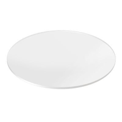 Round Acrylic Plexiglass Sheet Table Top 1/4'' Flat Clear Cake Disc Lucite Circle