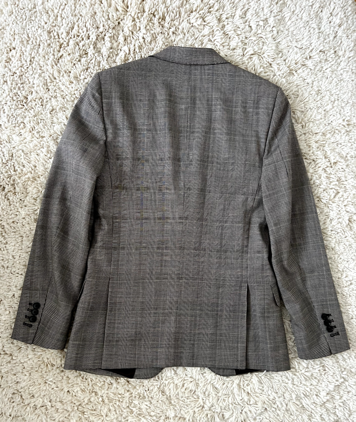Reiss Men Checked Pattern One Button Blazer- Brow… - image 3
