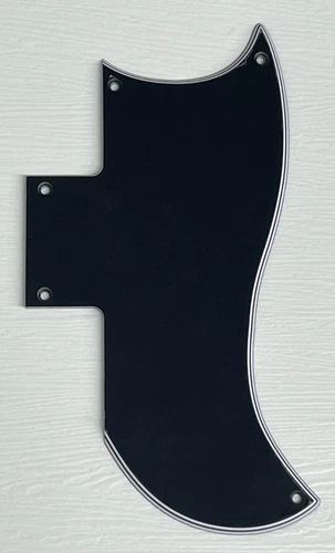 Pickguard Compatible For Fit Gibson SG 61 Reissue Style Guitar 5 Ply Black