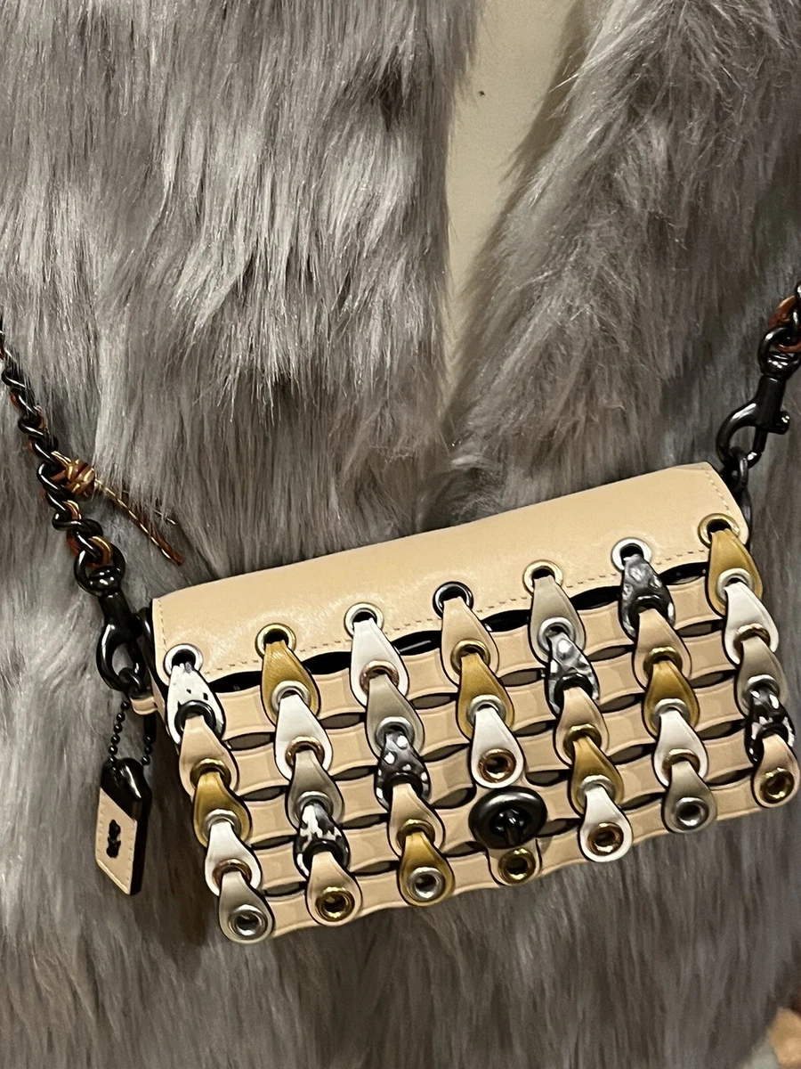 100 Genuine Coach Dinky Mini Size Crossbody Chain Shoulder Bag