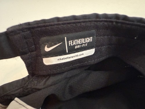 NIKE Hat Feather Light Black Dri Running Golf Tennis Adult Adjustable Strapback - Picture 6 of 6