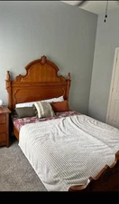 Rare Lexington Furniture Victoria Sampler Collection Queen Bed Frame Vintage 