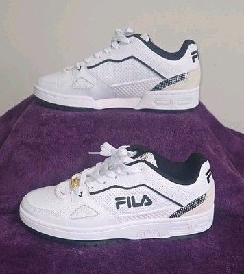 Men's FILA Teratach 600 Athletic Trainers Shoes - White / BLACK Size 10 