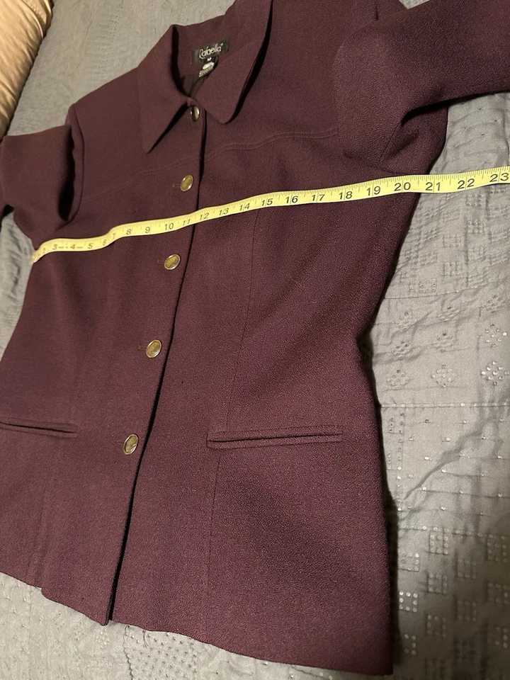 Chaqueta Blazer Rafaella Mujer Manga Larga 100% Pura Lana Nueva Botones Talla 10 Foto 3 de 4