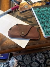 Antique Eyeglasses Case Leather 