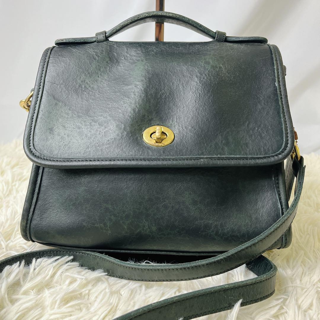 バッグ Vintage Coach Turn Lock Shoulder Bag Coach Legacy 9718 VIntage Turn Lock Shoulder Bag Leather