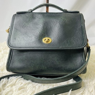 バッグ vintage COACH 9870 shoulder bag Green OLD COACH 9870 shoulder bag hand bag Green Turn Lock From