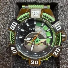 Invicta - Star Wars - Baby Yoda #051 Automatic Green Glass Fiber Watch w/ Box