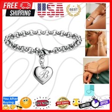 Birthday Gifts for Women Initial Charm Bracelets for Women Letters Alphabet H...