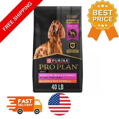 Purina Pro Plan Sensitive Skin & Stomach Adult Dry Dog Food - Salmon & Rice,40lb