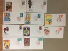 Ten Japan fdc.Each two same stamp,diff pictures