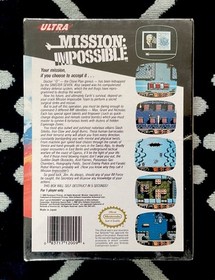 Mission Impossible (Nintendo NES) NUEVO Sellado de F&aacute;brica &iexcl;Con COSTURA H Original!