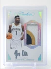 ZION WILLIAMSON 2024-25 FLAWLESS VERTICAL GAME USED PATCH AUTO /25 Q2754