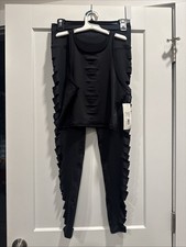 Teeki Jimi Laser Cut Mermaid Tank M/L NWT And Medium Pants Preowned