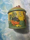 Rare 1935 J. Chein Litho Tin Music Box Frog Playing Cello Works