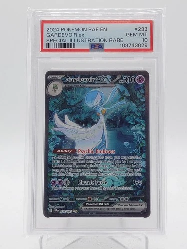 GARDEVOIR EX 2024 PALDEAN FATES SPECIAL ILLUSTRATION RARE #233/091 PSA 10 Q0895