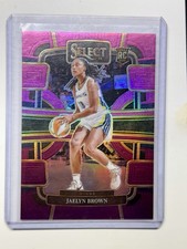 2024 Panini Select WNBA - Concourse Jaelyn Brown #4 Pink & Purple Prizm /99 (RC)