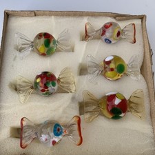 6 Murano Stil Retro Mundgeblasene Sweet Style Kunst Glaskugel S&uuml;&szlig;igkeiten (Set 5)