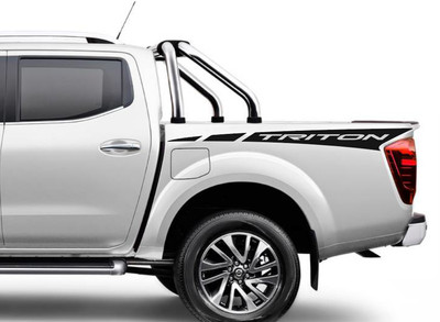 Fits Mitsubishi Triton Side Bed Graphics Rear Decals Both Sides Premium Vinyl