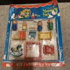 Vintage Fisher Price Little People Play Family Nursery 1972 Complete Set #761