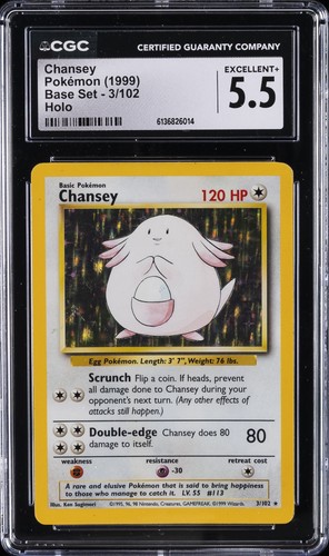 Chansey graded CGC 5.5 for sale on eBay