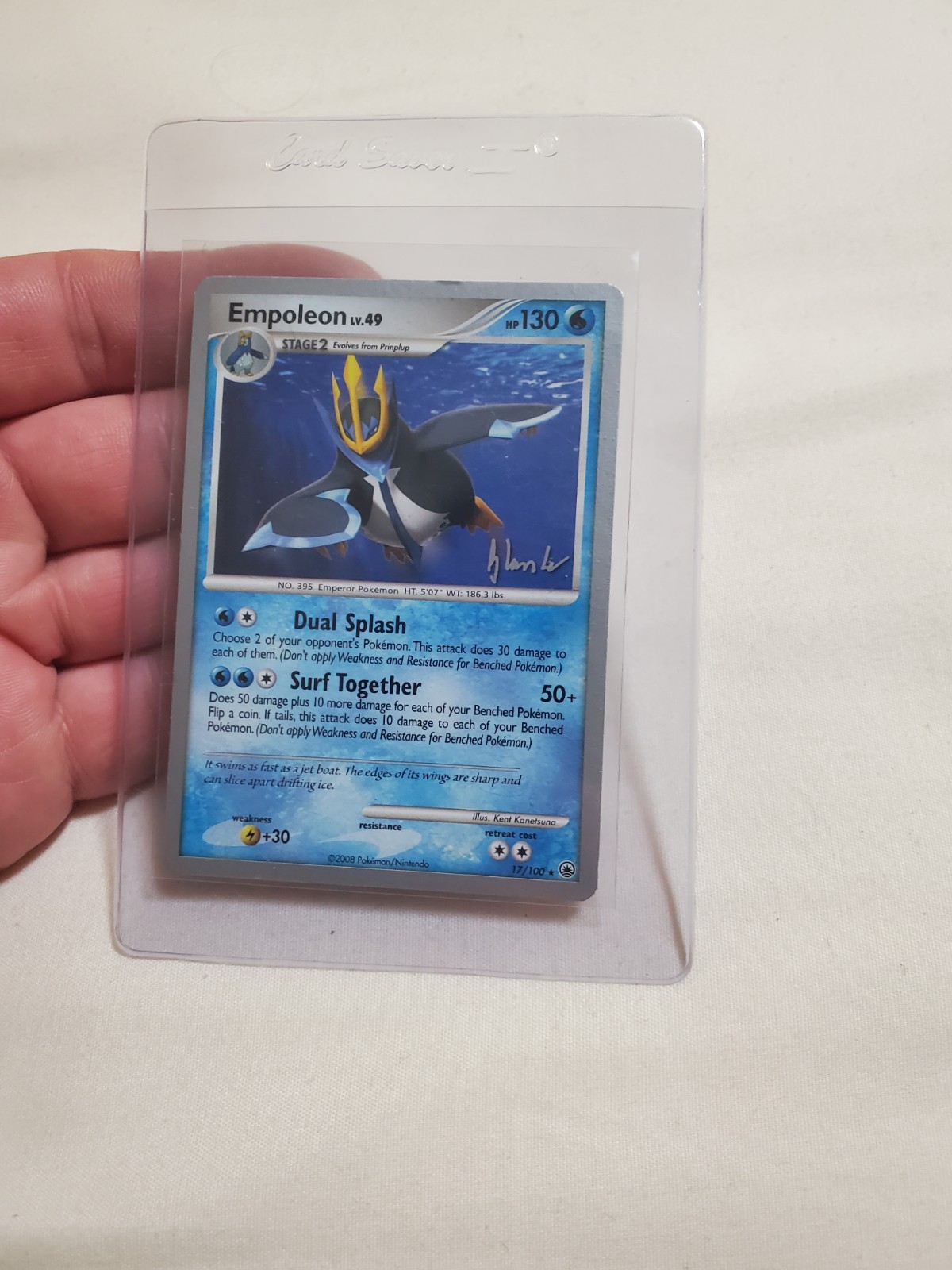 LP Empoleon 17/100 Majestic Dawn Pokemon Card World championship 2008