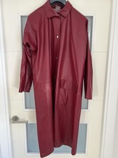 Long PVC Raincoat Plastic Coat Rain Jacket Vintage CATRICE