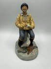 Royal Doulton Figurine The Seafarer HN2455 8.5” Fisherman Cat & Seagull 1972