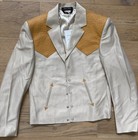 VTG Maximos Western Cowboy Rodeo suit bone,golden yolk, pants 34 jacket 40, new — photo 3