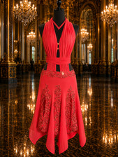 Latin/Rhythm Ballroom Competition Dress, Red