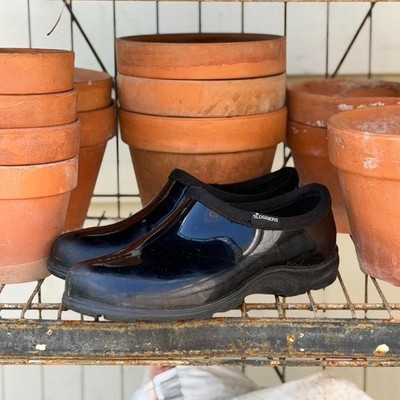 Sloggers black garden clogs (W7)