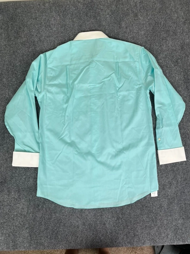 Camisa para hombre Donald J Trump Signature Col. con botones Greenn Tea talla 15 1/2-32/33 Foto 4 de 4