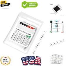 1200pcs 0805 SMD Resistor Kit 0-10M  ohm 60 Values Each Value 20pcs 1/8W 0.1...