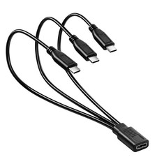 USB C to Dual USB Type C Female Splitter Cable Earphone Adapter Type C OTG Split