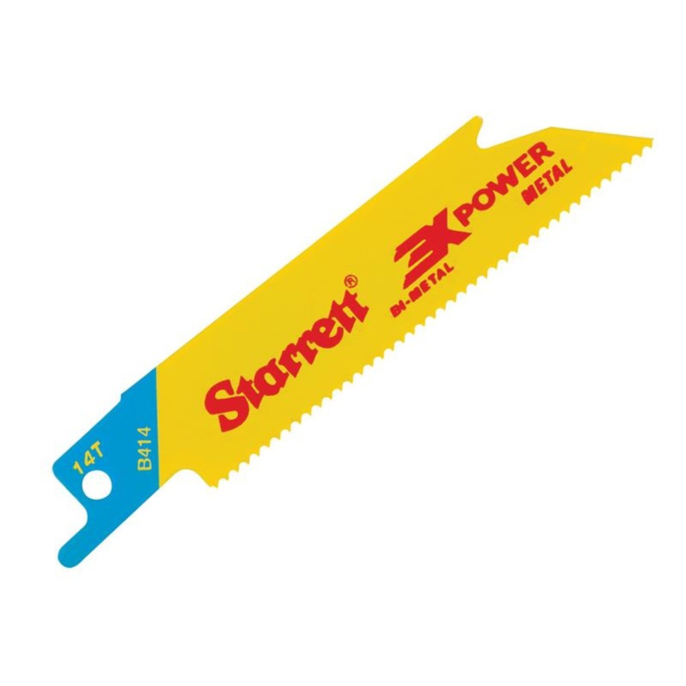 Starrett B414-5 Bi-Metal Reciprocating Blade Metal Straight 100Mm 14 Tpi Pack 5 - Image 2