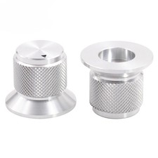 2PCS AUDIO KNOB 30x25mm Aluminum Amplifier CD DAC Potentiometer VOLUME CONTROL