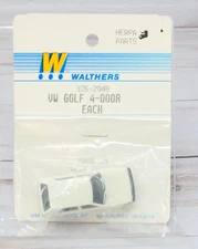 Walthers Herpa 326-2048, 1974 Volkswagen VW Golf 4-Door, White, 1/87 HO Scale