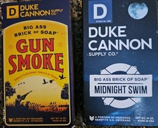 Duke Cannon SMELLS LIKE VICTORY  Gun Smoke Brick Of Soap for Men Lot Of Two