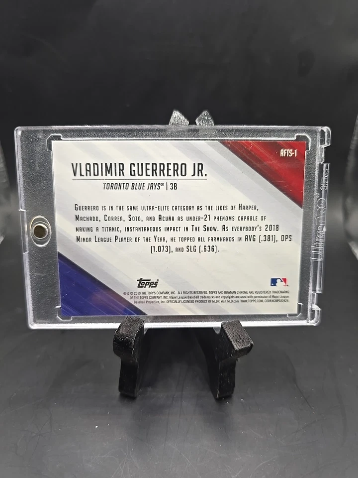 Refrator 2019 Bowman Chrome Vladimir Guerrero Jr. RC #’d /25 laranja - Imagem 2 de 3