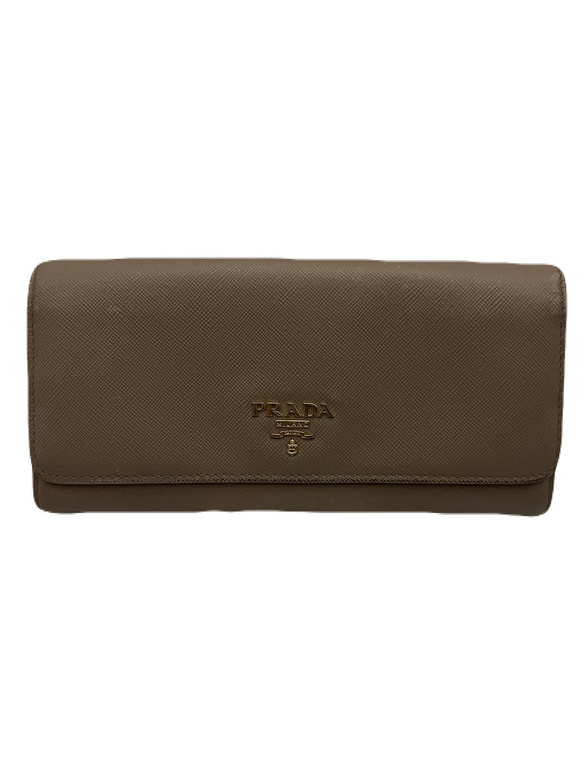 Prada Pink Leather Long Wallet Pre-Owned E1018-21