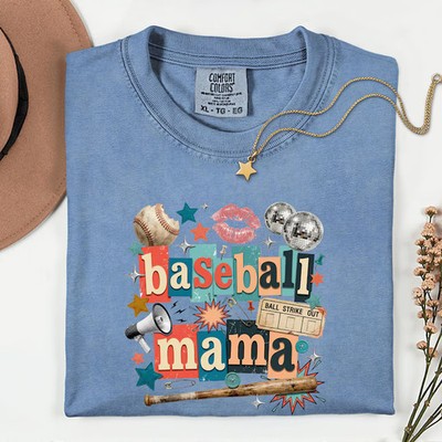 Baseball Mama Comfort Tee Game Day Fan Sports Mom Gift