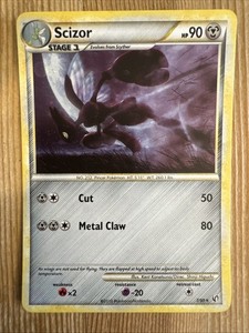 Scizor - 7/90 - Holo Rare HGSS Undaunted Pokemon TCG Vintage VLP