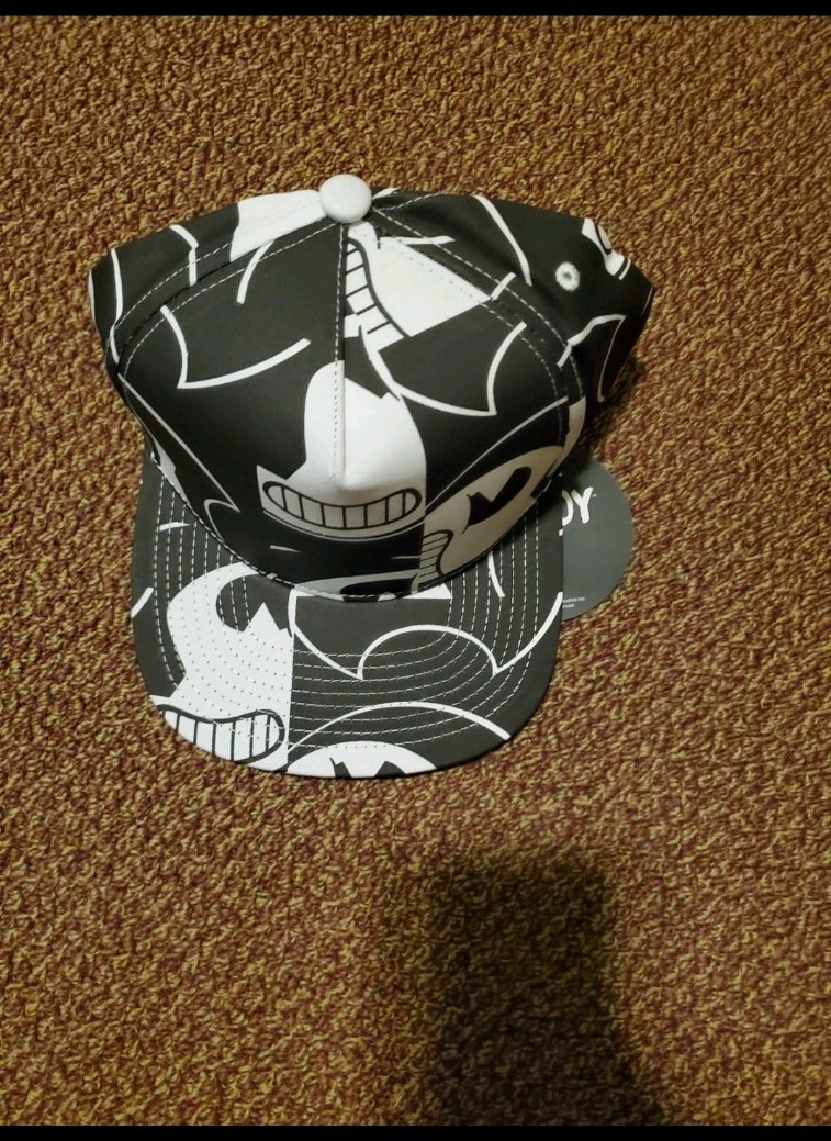 BENDY and the INK MACHINE Cap Hat Black White Adjustable Snapback