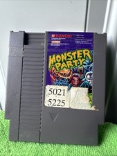 Monster Party: Nintendo Entertainment System NES Tested 1989 Authentic Cartridge