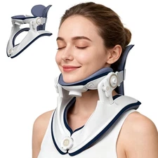 Bangchen Cervical Traction Device Adjustable Neck Stretcher for Pain Relief