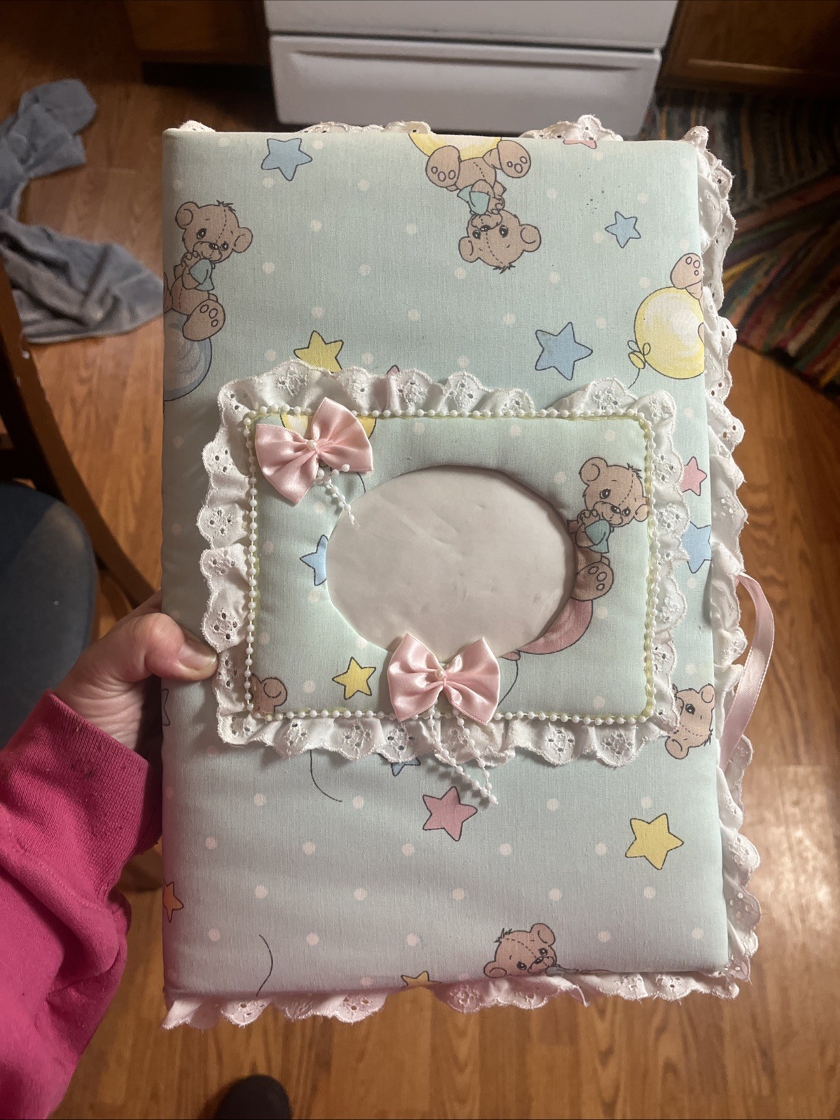 Baby Photo Memory Album Gender Neutral Record Book Vintage