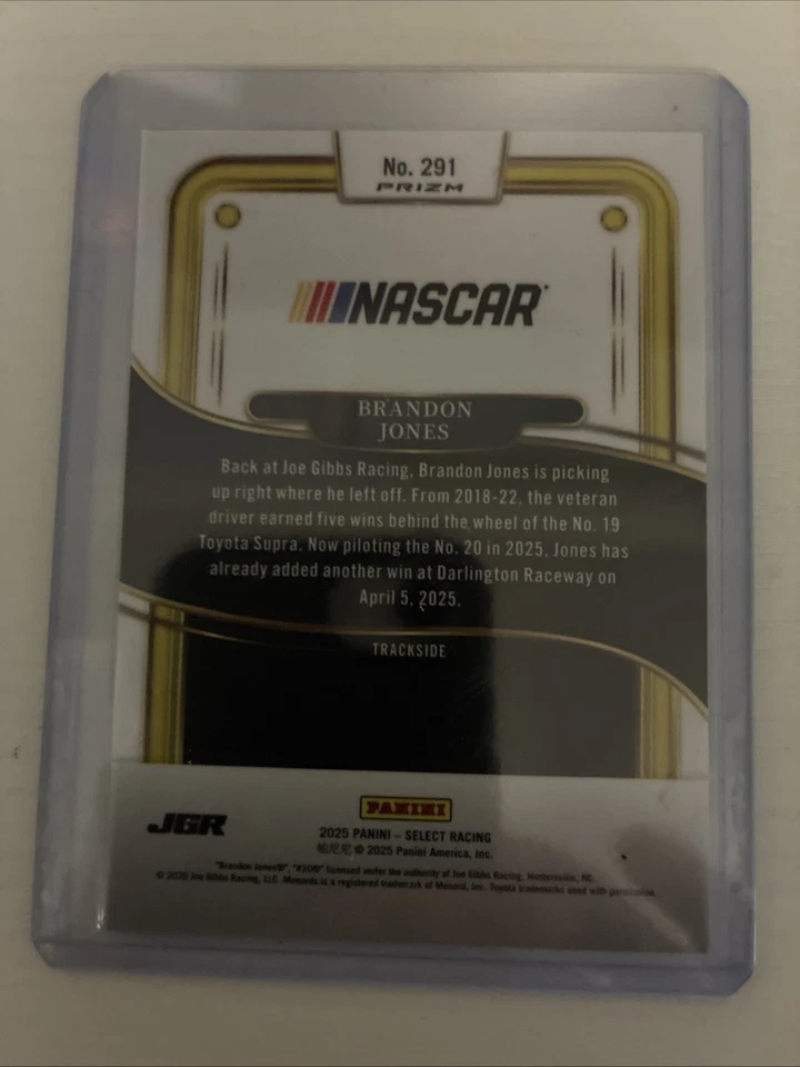 GREG BIFFLE 2025 SELECT NASCAR RACING TRACKSIDE Orange Flash PRIZM SP Menards - Image 2 of 2